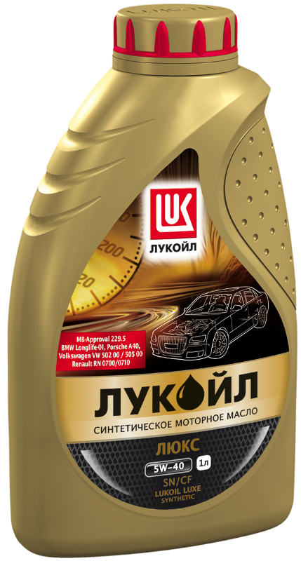 Лучшее синтетическое моторное масло: Лукойл Люкс 5W/40 SN/CF