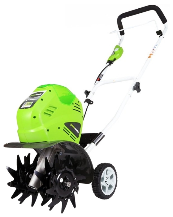 Рейтинг лучшие электрические мотокультиваторы 2017 – 2016 года: Greenworks G-MAX 40V – Цена